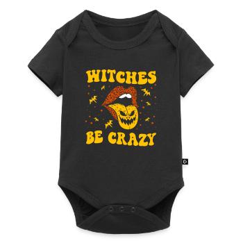 Hitches Be Crazy Spooky Trick Or Treat Halloween - Baby Premium short-sleeve bodysuit - black - Front
