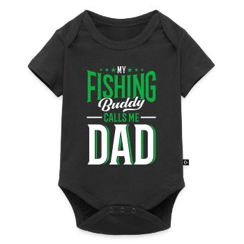 Cadeau de pêche Pêche Pêcheur Drôle De Pêcheur - Body à manches courtes Premium Bébé - noir - Devant