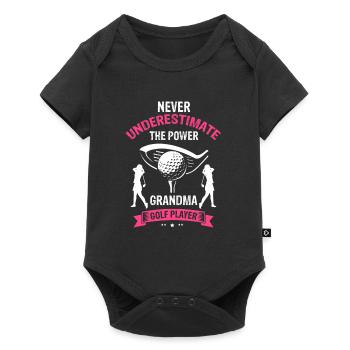 Never Underestimate The Power GRANDMA Golf Player - Baby Premium short-sleeve bodysuit - black - Front