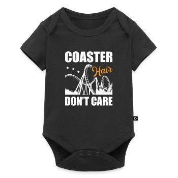 Coaster Hair Don't Care Carnival roller coaster - Baby Premium short-sleeve bodysuit - black - Front