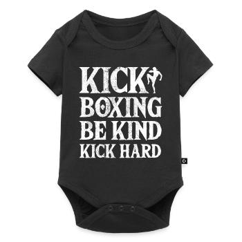 Kickboxer Martial Arts Kickboxing Kickboxen - Baby Premium Kurzarmbody - Schwarz - Vorne