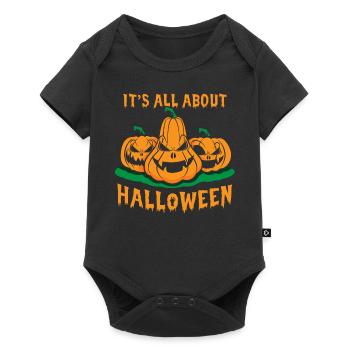 Its all about halloween pumpkin - Baby Premium short-sleeve bodysuit - black - Front