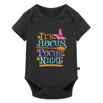 Its Hocus Pokus Night Halloween - Baby Premium Kurzarmbody - Schwarz - Vorne