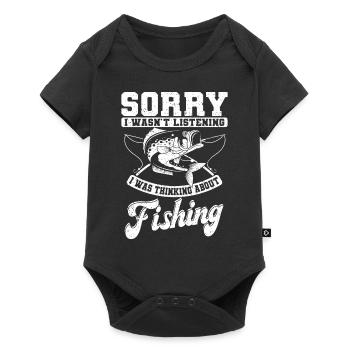 Didn't Listen Fishing Fishing Fishing Angler Fishermen - Baby Premium short-sleeve bodysuit - black - Front