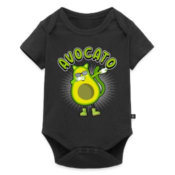 Avocato Mélange d’avocat et de chat pour les végétariens - Body à manches courtes Premium Bébé - noir - Devant