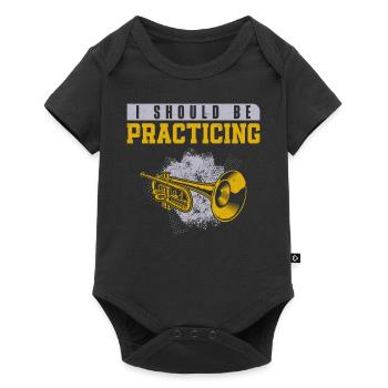 Trumpet Player Vintage I Should Be - Baby Premium Kurzarmbody - Schwarz - Vorne
