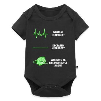 Life Insurance Agent Insurance Agency - Baby Premium short-sleeve bodysuit - black - Front