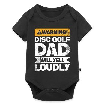 Avertissement Cris - Disc Golf Dad - Body à manches courtes Premium Bébé - noir - Devant