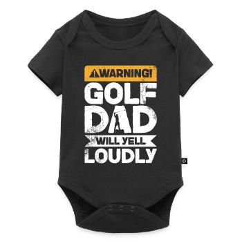 Warning Screaming - Golf Father - Baby Premium short-sleeve bodysuit - black - Front
