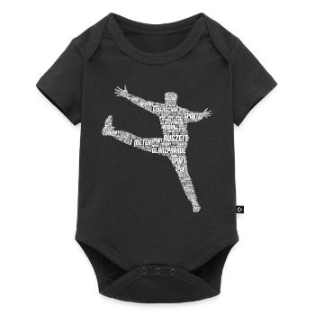 Handball Gardien de but Gardien de but Joueurs de handball Enfants - Body à manches courtes Premium Bébé - noir - Devant
