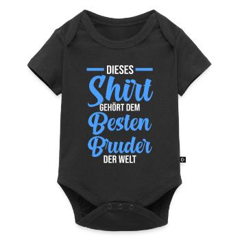 Bester Bruder der Welt - Baby Premium Kurzarmbody - Schwarz - Vorne