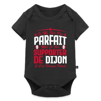 je ne suis pas parfait, supporteur de dijon . - Body à manches courtes Premium Bébé - noir - Devant
