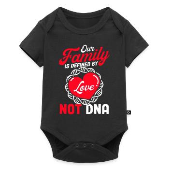 Adoption Foster Parents Adoptive Parents Gift - Baby Premium short-sleeve bodysuit - black - Front