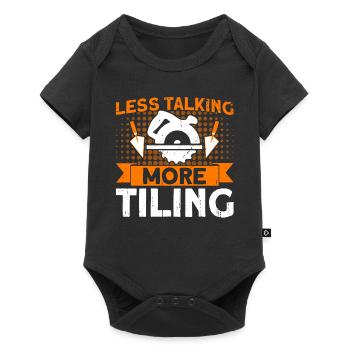 Tiling Tiler Craftsman Gift - Baby Premium short-sleeve bodysuit - black - Front