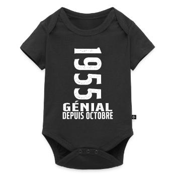 Génial(e) Depuis Octobre 1955 - Body à manches courtes Premium Bébé - noir - Devant