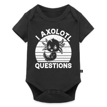 Axolotl Fish - I Axolotl Questions Kawaii Axolotl - Baby Premium Kurzarmbody - Schwarz - Vorne