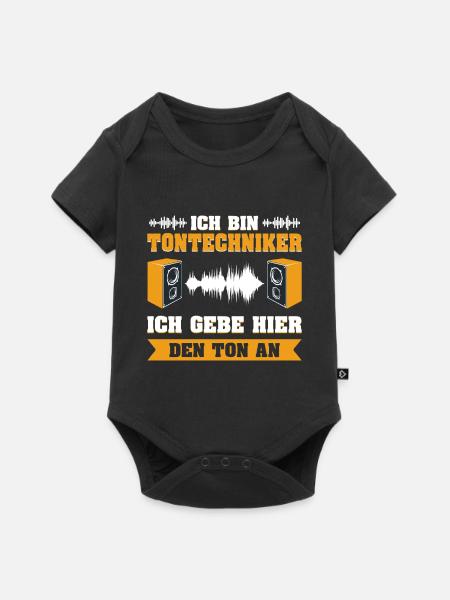 Tontechniker löse Problem - Baby Premium Kurzarmbody - Schwarz