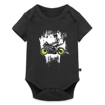 Motorcycle Lifestyle / Motorcycle / Motorcycles biker - Baby Premium short-sleeve bodysuit - black - Front
