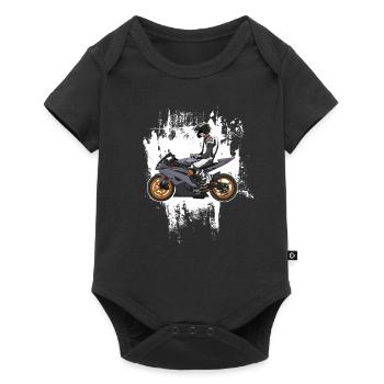 Moto Lifestyle / Moto / Moto motard - Body à manches courtes Premium Bébé - noir - Devant