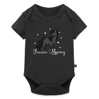 Amoureux des chevaux - Friesian Mommy - Body à manches courtes Premium Bébé - noir - Devant