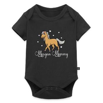 Pferdeliebhaber - Morgan Mommy - Baby Premium Kurzarmbody - Schwarz - Vorne