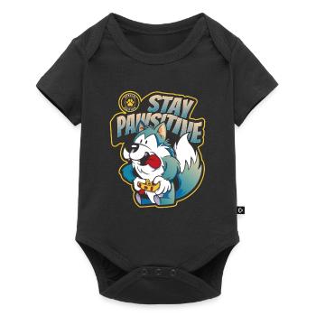 Jeux - Les jeux de chiens restent pawsitive - Body à manches courtes Premium Bébé - noir - Devant