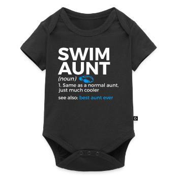 Nageur Nageant Dicton - Body à manches courtes Premium Bébé - noir - Devant