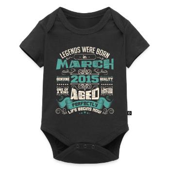 March 2015 | birthday gift - Baby Premium short-sleeve bodysuit - black - Front