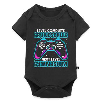 Level Complete Einschulung Gymnasium 5. Klasse Gam - Baby Premium Kurzarmbody - Schwarz - Vorne