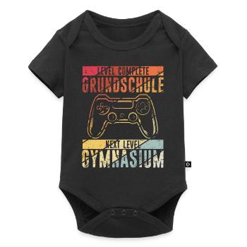 Level Complete Einschulung Gymnasium 5. Klasse Gam - Baby Premium Kurzarmbody - Schwarz - Vorne