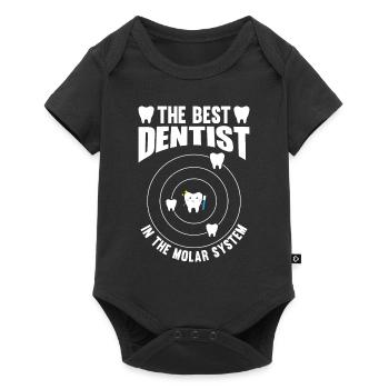 THE BEST DENTIST IN THE MOLAR SYSTEM - Baby Premium short-sleeve bodysuit - black - Front