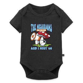 Morels Mushroom Picker Mushroom Farmer Mushroom - Baby Premium Kurzarmbody - Schwarz - Vorne