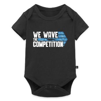 Schimmer Schwimmen We Wave The Competition Schwim - Baby Premium Kurzarmbody - Schwarz - Vorne