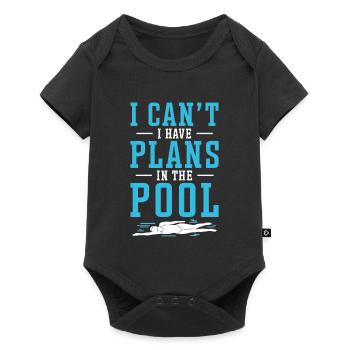 Schimmer Schwimmen I Can't I Have Plans In The - Baby Premium short-sleeve bodysuit - black - Front