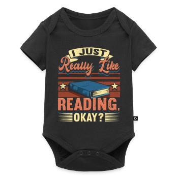 Books Read Book - Baby Premium short-sleeve bodysuit - black - Front