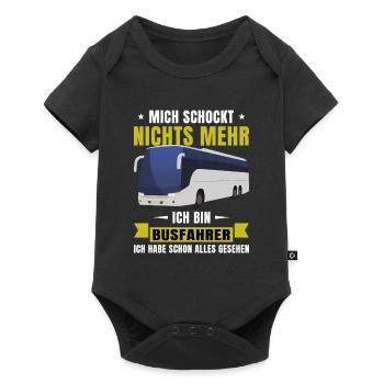 Busfahrer Mich schockt nicht mehr - Baby Premium Kurzarmbody - Schwarz - Vorne