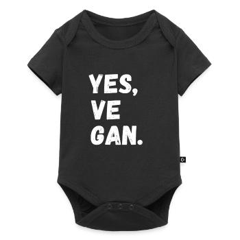 Yes We Can Vegans Vegan Animal Lover Animal - Baby Premium short-sleeve bodysuit - black - Front