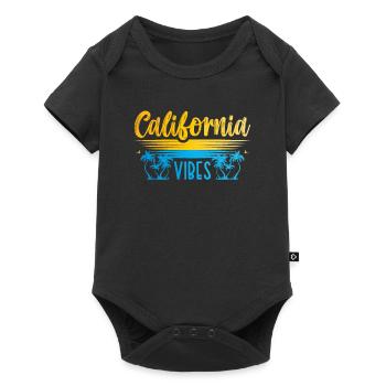 California Vibes Usa State America Voyage - Body à manches courtes Premium Bébé - noir - Devant