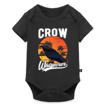 Crows Whisperer Raven Raven Crow Breeder - Baby Premium short-sleeve bodysuit - black - Front