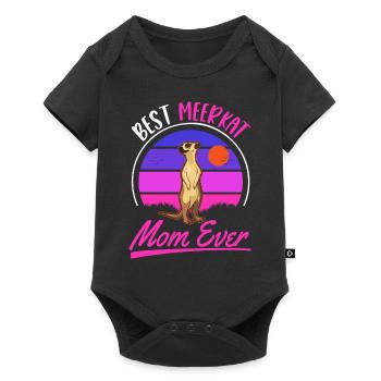 Meerkat Mama GirlMeerkat Maman - Body à manches courtes Premium Bébé - noir - Devant