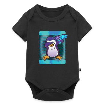 Penguin Whisperer Spray Gun Water Gun - Baby Premium short-sleeve bodysuit - black - Front