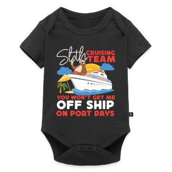 Cruise Ship Vacation Sloth Sloth - Baby Premium short-sleeve bodysuit - black - Front