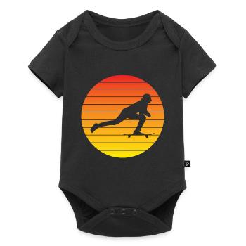 Skateboard Sakten Skateboarding Longboard Skater - Body à manches courtes Premium Bébé - noir - Devant