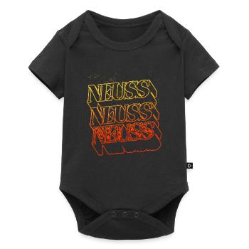 Neuss Deutschland Stadt Skyline Heimat Schrift - Baby Premium Kurzarmbody - Schwarz - Vorne