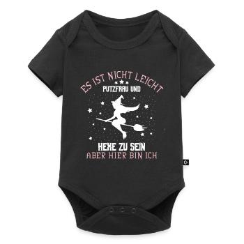ES IST NICHT LEICHT PUTZFRAU UND HEXE ZU SEIN ABER - Baby Premium Kurzarmbody - Schwarz - Vorne