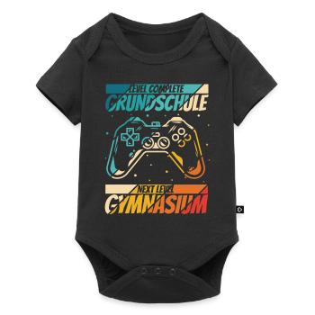 Level Complete Einschulung Gymnasium 5. Klasse Gam - Baby Premium Kurzarmbody - Schwarz - Vorne
