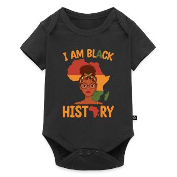 I'm Black Story Mother's Day Juneteenth - Baby Premium short-sleeve bodysuit - black - Front