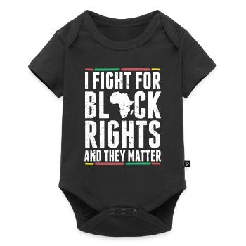 I fight for the rights of blacks and they - Baby Premium short-sleeve bodysuit - black - Front