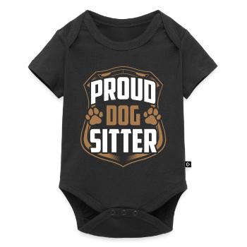 Proud Dog Sitter Dog Sitting Dog Sitting Dog - Body à manches courtes Premium Bébé - noir - Devant