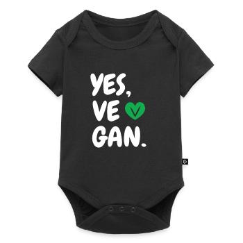 Yes We Can Vegans Vegan Animal Lover Animal - Baby Premium short-sleeve bodysuit - black - Front